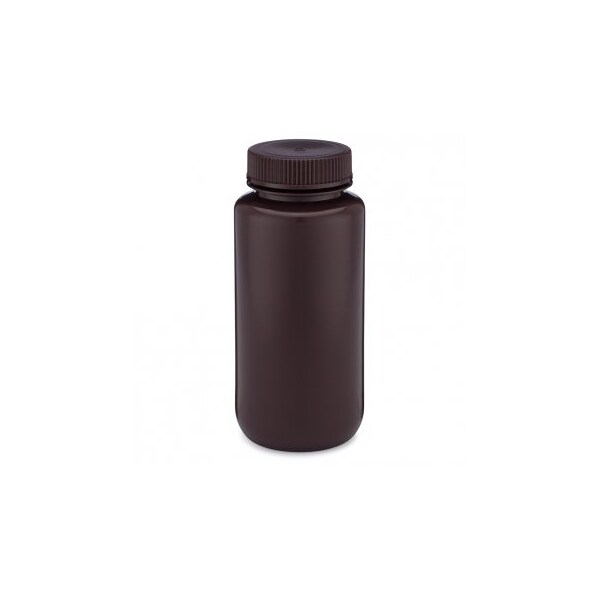 Globe Scientific Diamond RealSeal Bottles, Amber Color, Wide Mouth, 1000 ml, 6/pk, 6PK 219945 - main